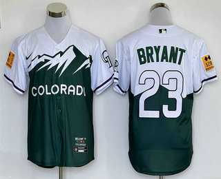 Colorado Rockies #23 Kris Bryant Green 2022 City Connect Cool Base Stitched Jersey,We sell and wholesale Colorado Rockies #23 Kris Bryant Green 2022 City Connect Cool Base Stitched Jersey on line form chian!